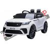 TECNOBIKE SHOP Auto Elettrica macchina per Bambini range rover velar 12V-Bianco