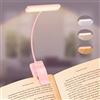 Gritin 19 LEDs Lampada Luce da Lettura per Libro, Luce per Lettura Libri a Letto con Clip, Ricaricabile, 3 Temperature di Colore, Dimmerabile Senza Livelli, Lunga Durata, per Studio, Lavoro a Maglia