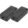 DIGITUS Modulo di connessione LSA Cat 7, 2 Pezzi, Schermato, Connettore a dislocazione di Isolamento Cat7 LSA, da AWG 22 a AWG 26, per Cavi Ethernet, Cavi di Rete, Cavi di Installazione, Nero