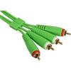 UDG Set di cavi audio RCA - RCA Verde Dritto 1,5m