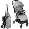 Chicco Passeggino Trolley Me Light Grey con Funzione Trolley, Chiusura Compatta e Parapioggia