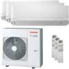 Toshiba Condizionatore Toshiba Seiya Classic trial split 7000+7000+16000 BTU inverter A+++ unità esterna 7 kW codice prodotto RAS-3M26G3AVG-E/RAS-B07B2KVG-E_2/RAS-B16B2KVG-E_1