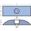 TECNOSEAL FOUNDRY SRL ANODO RETTANGOLARE KG.4.00 235X80X40 Anodo rettangolare