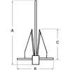NAUTICA DDR SRL ANCORA TIPO DANFORTH KG.15 Ancore Tipo DanforthH