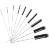 WHGHNCQ 10 Pezzi Spazzolino per Bottiglie, Scovolino Pulizia Bocca di Bollitore, Tubo di Scarico, Pipa, Tastiera, Vetro, Macchina Caffè, Termosifoni, Mini Spazzola per Pulire, 20.5cm