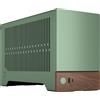 Fractal Design Case Fractal Terra Jade - Mini-Tower Mini-ITX, fronte con inserto in Noce Massello FSC, struttura in alluminio anodizzato, Jade