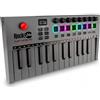 RockJam Go 25 Key USB & Bluetooth MIDI Keyboard Controller con 8 Drum Pad Retroilluminati, 8 Manopole