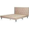 BellaHome Letto matrimoniale bellahome parigi beige 160x200x102 cm