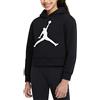 Nike Jordan Felpa da Ragazza con Cappuccio Jumpman Core Nera - 45A442-023 (L)