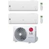 LG Climatizzatore DualSplit Libero Smart 12+24 con MU4R25.U22 Inverter R-32 Wi-Fi Classe A++ ,