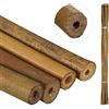 Relaxdays Canne di bambù 120 cm, Set 40 Bastoni 10-12 mm Ø, Sostegno per Piante Rampicanti o Decorazione, Marrone