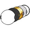 NEEWER 22/56cm Light Riflettore con Handle Grip con 3/8 Filettatura | 5 in 1, Pieghevole Disc Light Diffusore, Translucent/Argento/Oro/Bianco/Nero, per Foto Lighting, Illuminazione Esterna