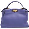 Fendi Pre-Owned - Borsa tote Peekaboo two-way media - Donna - pelle scamosciata/pelle - Taglia unica - Viola