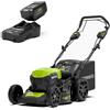 Greenworks GD48LM46SPK4 - Tagliaerba 46 cm con kit Battery 4 Ah