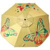 Atosa ombrellone ø 200 cm reclinabile in alluminio modello con upf 50+ giallo, giallo, 200 cm