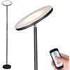 BAKAJI Lampada Piantana da Terra LED 20W 1600Lm Moderna Luce Dimmerabile + Telecomando