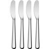 Alessi Amici BG02/37S4 Set di 4 Coltelli per Burro