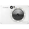 Canon Zoemini S2 Macchina Fotografica Istantanea 8MP - Fotocamera Istantanea Compatta con Specchio, Luce Circolare, Carta Fotografica con Retro Adesivo, Portatile, Bianco Perla