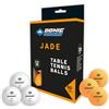 Schildkröt Donic Palline da Ping Pong Jade | Confezione da 12 (6 Bianchi, 6 Arancioni) | 40mm Poli 40+ | Alta Qualità e Durata per il Tennistavolo, l'Allenamento e il Tempo Libero