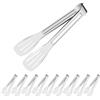 MABAHON 10 Pezzi Pinze Cucina Barbecue Professionale Pinza Barbecue Chef Acciaio Inox Multifunzione per Barbecue, Bistecca, Hamburger, Pasta, Dessert, Decorazione