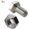 BricoLoco.com BricoLoco 50 pezzi Viti per scaffali con dado esagonale metrico 8 per scaffali metallici ad angolo scanalato Lunghezza 16 mm M8 zincato completo vite DIN 933 dado DIN 934.