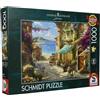 Schmidt Spiele 59624 Thomas Kinkade, Caffè sulla riviera italiana, puzzle da 1000 pezzi