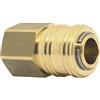 Epicing ELMAG, 42310, Euro accoppiamento in ottone pneumatico con filettatura interna, 1/4 di pollice