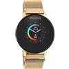 Oozoo Smartwatch unisex con cinturino in maglia milanese da 43 mm, contatore calorie, misurazione della frequenza cardiaca, monitoraggio della pressione sanguigna, oro rosa., Bracciale