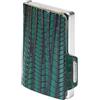 MONDRAGHI® - Mini Portafoglio Ultraleggero, Slim - Porta Carte di Credito Tessere Monete e Tag - Vera Pelle Piccolo e Tascabile - EVOLUTION (Green)