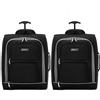 Flight Knight Set Di 2 Valigie Da Cabina Easyjet Omologate Sottosella Con 2 Ruote, Borsa Leggera Ideale Per Viaggi In Aereo 45x36x20 Cm