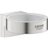 Grohe Selection staffa per dispenser per sapone e bicchiere, 41027DC0, Selection supersteel [Accessori Bagno > Accessori per Accessori Bagno]