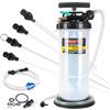 GOTLUCK 5,3L Manuale e Pneumatico Pompa estrattore liquidi Olio，Pompa Aspirazione Olio per Cambio Olio di Motore，Pompa di Aspirazione Liquido Pompa con 6 Tubi