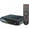 Majestic DEC 695T HD - Decoder Digitale terrestre DVB-T/T2 HD con display e telecomando universale autoapprendente, HEVC MAIN 10, ingresso USB, SCART, HDMI