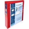 Exacompta - rif. 51943BE - 1 raccoglitore opaco rigido, personalizzabile con 2 tasche, 4 anelli a D da 40 mm, dorso 64 mm, dimensioni esterne: 32 x 28,5 cm, per classificare A4 Maxi colore: blu