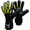 ICHNOS Defract Pro Guanti da portiere calcio calcetto palmo esteso taglia adulto Nero Verde Lime (9)