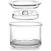 TAMUME 850ML Barattolo Fermentazione Multiuso in Vetro per Sottaceti, Contenitori Fermentazione con Coperchio con Apertura Larga