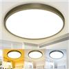 hepside zemty Plafoniera Led Moderna - 3000K/4500K/6000K Plafoniere Soffitto, 28W 3200LM Super Luminoso Lampada per Bagno Camera da letto Salotti Cucina Cantina Ø29.5 cm