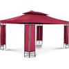 Uniprodo Gazebo da Giardino in Acciaio Pergola da Giardino (3 x 4 m, 160 g/m², v