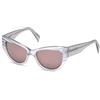 Just Cavalli JC790S 20Z 54 Occhiali da Sole, Grigio/Altro/Viola Grad E/O Specchiato, Donna