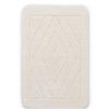 Casatessile Tappeto Bagno Puro Cotone LOSANNA Scendidoccia Cotone, Tappeto da Bagno Assorbente Lavabile in Lavatrice - Panna, 60x90 cm.