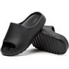 Rumkok Slides Donna Uomo, Estive Mare In Gomma Antiscivolo Slippers, Suola Spessa Piscina Scarpe Ciabatte, Nero, 40 EU