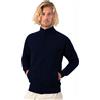 JHK Felpa con zip Blu Navy JHK
