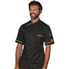 ISACCO Giacca Cuoco Dubai Nero + Tricolore 65% Poliestere 35% Cotone ISACCO 059975