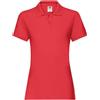 FRUIT OF THE LOOM Polo donna Premium Lady Rossa