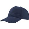 Basic Cappellino Blu Navy Visiera Curva 5 Pannelli
