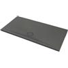 Ceramica azzurra Piatto doccia 70x140 h.4 in ceramica nero Pietraceramica di Ceramica Azzurra