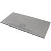 Ceramica azzurra Piatto doccia 70x140 h.4 in ceramica grigio Pietraceramica di Ceramica Azzurra