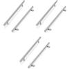ANSIEDIO 6 pezzi Acciaio Inox Maniglia per Mobili Maniglie a Barra Maniglie a Corrimano Viti Incluse (160 mm Distanza dei fori)