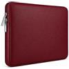 RAINYEAR make life easier RAINYEAR Custodia morbida in pelle PU per laptop da 14 pollici per notebook e Chromebook da 14 pollici, e borsa da protettiva e resistente all'acqua per MacBook Air da 15 pollici M5 M4 M3 M2, Rosso