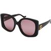 Gucci GG1257S 003 | Occhiali da Sole Graduati o Non Graduati | Prova Online | Plastica | Oversize | Marrone, Havana | Adrialenti